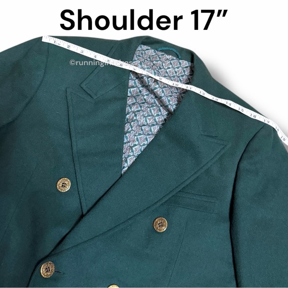 Rare Vintage 1950s Early 60s Shack's Double-Breasted Green Blazer ACWA Union Tag - Picture 15 of 16